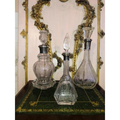 Baccarat Silver Decanters