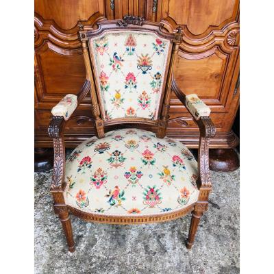 Pair Of Louis XVI Style Armchairs