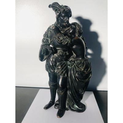 Bronze François 1er And Eléonore De Habsbourg