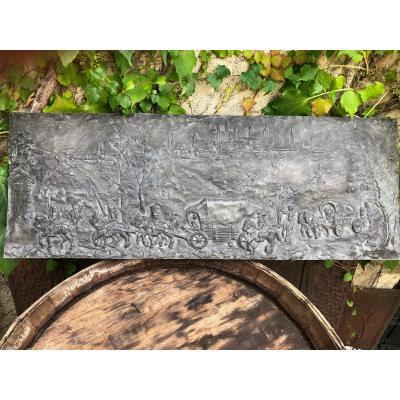 Rider Caravan Round Plaque