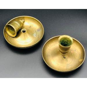 Pair Of Travel Candlesticks.