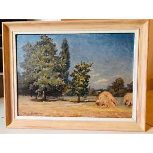 Jean Louis Verdié The Haystacks. 1900