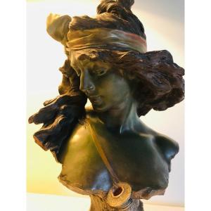 Art Nouveau Terracotta Bust Salome