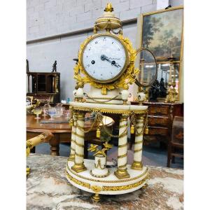 Portico Clock Louis XVI Voisin In Paris