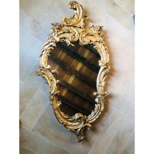 Rocaille Louis XV Gilt Mirror