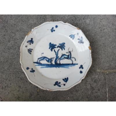 Plate. Earthenware. 19th.