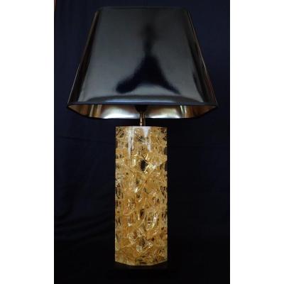 Lamp In Fractal Resin. 1970's.