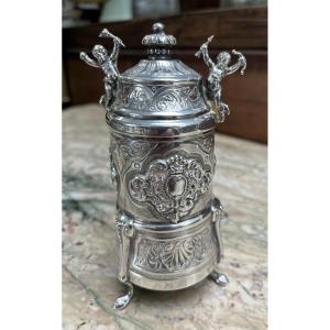 Solid Silver Pepper Mill