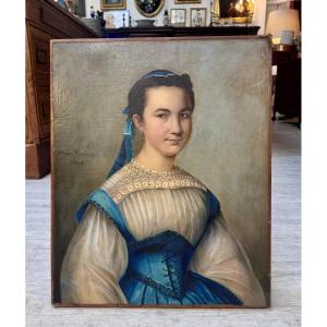 Portrait, Oil On Canvas