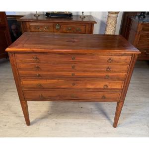 Louis XVI Architect Chest Of Drawers