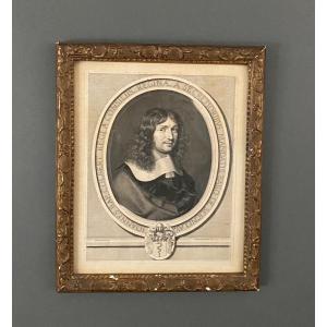 Engraving Jean-baptiste Colbert 1660 Robert Nanteuil Champaigne Eighteenth