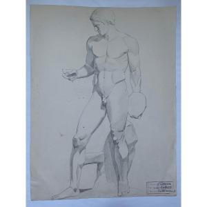 Nude Drawing At The Antique School Of Architecture Nantes Jean Zannier XXth