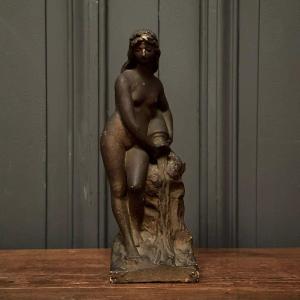 Sculpture By Charles Filleul 20th Century Woman In Antique Workshop Plaster