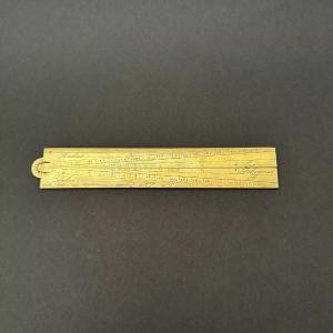 King's Foot In Engraved Brass, 18th Century