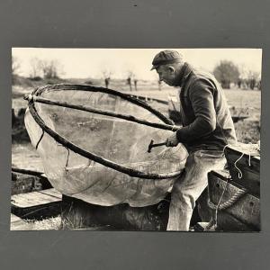Black And White Photo Entitled Civelle Fisherman By Robert Laporte 20th Century
