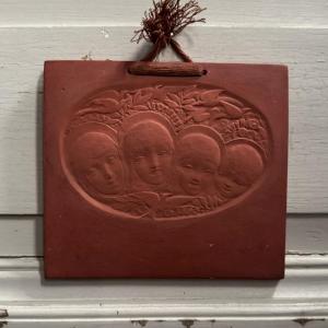Terracotta Plaque Happy Voices By Anie Mouroux 1938