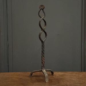 Resin Burner In Wrought Iron 17th Or 18th Century Folk Art