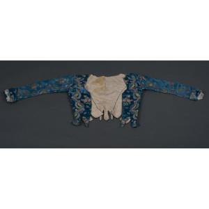 17th Or 18th Century Bolero Jacket With Hand-embroidered Floral And Lace Decoration