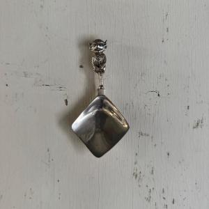 Silver Spoon Decorated With A Demon