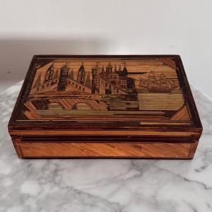 Straw Marquetry Work Box, Late 18th Century, Early 19th Century