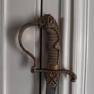 19th Century Gilt Bronze Officer's Sword