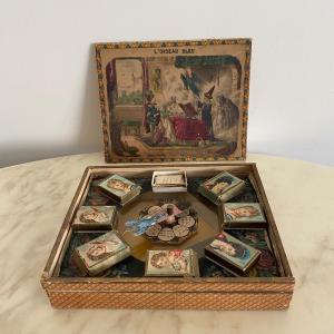 The Blue Bird 19th Century Oracle Card Game Set - Lithographed Cards