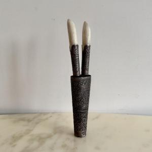 Double Silver Knife Laos Thailand