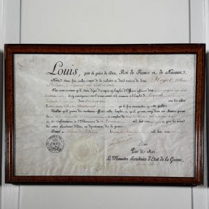 Officer's Diploma Awarded By The Minister Secretary Of State For War, 1816