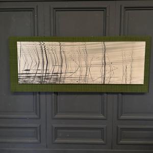 Modernist Photograph From 1960 Mounted On A Wooden Panel