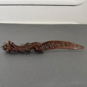 Paper Knife Working In The Black Forest, Early 20th Century