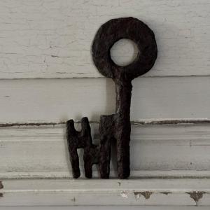 Unusual Wrought Iron Key From The High Period 