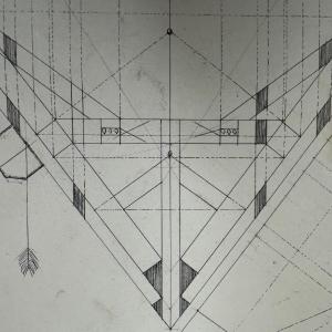 Drawings Or Plans Of A 19th-century Compagnon Du Devoir Carpenter.