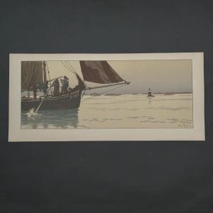 Lithograph By Henri Rivière, The Magic Of The Hours - The Calm