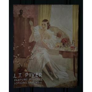 Vintage Advertisement For Lt Piver Perfumes, Powders, Lotions, And Soaps For Women, Circa 1900