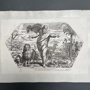 17th-century Engraving By Nicolas Chaperon: The Creation Of Animals