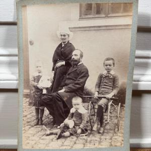 Albumen Print Mounted On Cardboard, Du Chesne Family, 19th Century