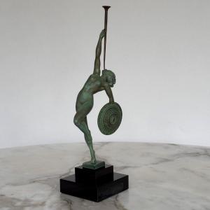 Sculpture Subject Jericho By Guerbe Le Faguays Max Le Verrier 1930