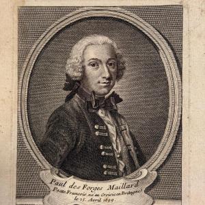 18th-century Engraving By Paul Des Forges Maillard, April 25, 1699, Paris, Published By Daumont