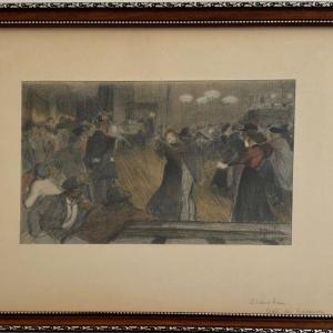 Color Lithograph By Théophile-alexandre Steinlen Countersigned