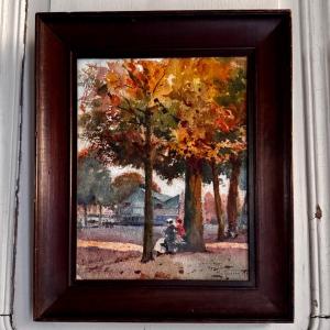 Watercolor On Paper Cours Saint-pierre In Nantes By Marcel Guérin