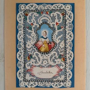 Early 18th-century Convent Canivet Depicting Saint Elizabetha