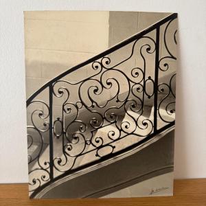20th Century Bernard Darot Photograph Of A Staircase