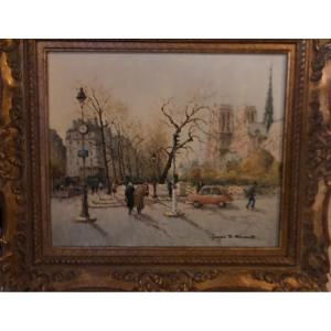 Painting View Of Paris