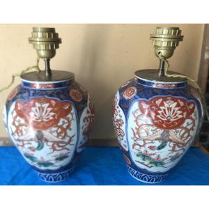 Pair Of Imari Lamps