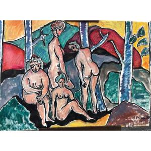 Tableau Huile Sur Toile 