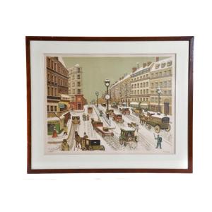 Lithograph Signed Duranton