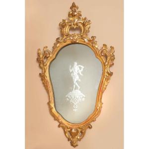 Pair Of Gold Leaf Mirrors – 19th Century – Heracles & Poseidon