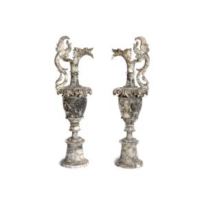 19th Century Alabaster Ewer