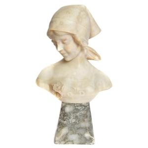 19th Century Alabaster Bust