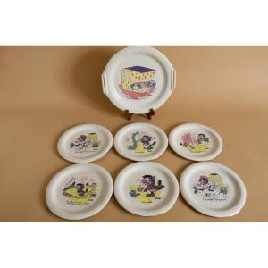 Illustrated Vintage Cheese Set